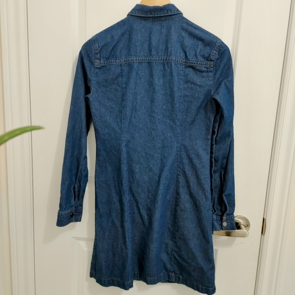 Joe Fresh Chambray Demim Shirt Dress - Picture 2 of 6
